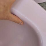 Old pink sink