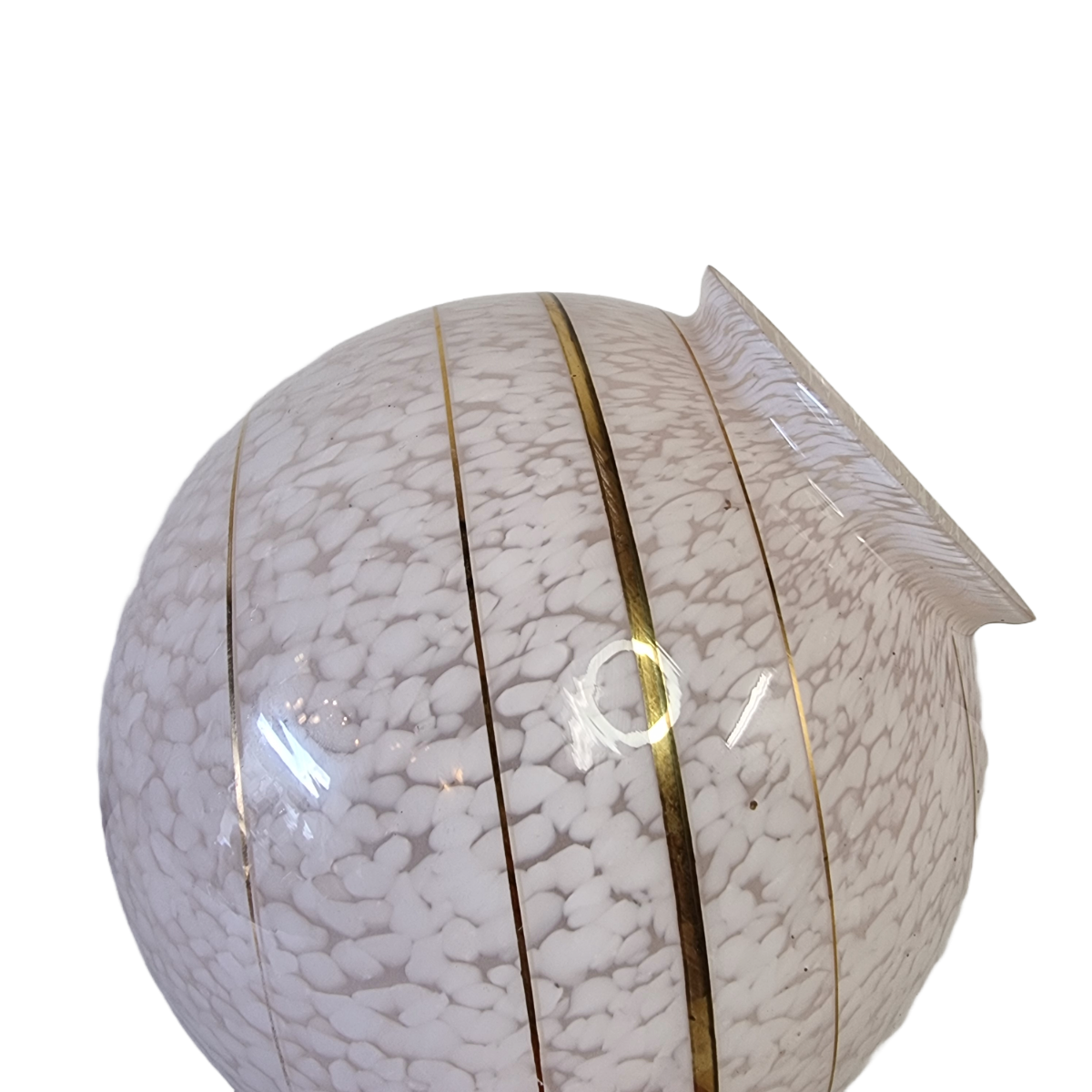 Grand abat-jour vintage nuage rose