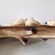 Faïence Art Déco oiseaux sur une branche 18x48 cm
