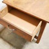 Vintage wooden farmhouse dining table