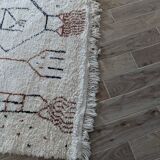 Handwoven wool Berber rug