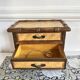 Vintage bamboo 3-drawer chest of drawers jewelry box