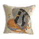 Cushion in fine tapestry, after Mathurin Meheut, West Coast decoration.
