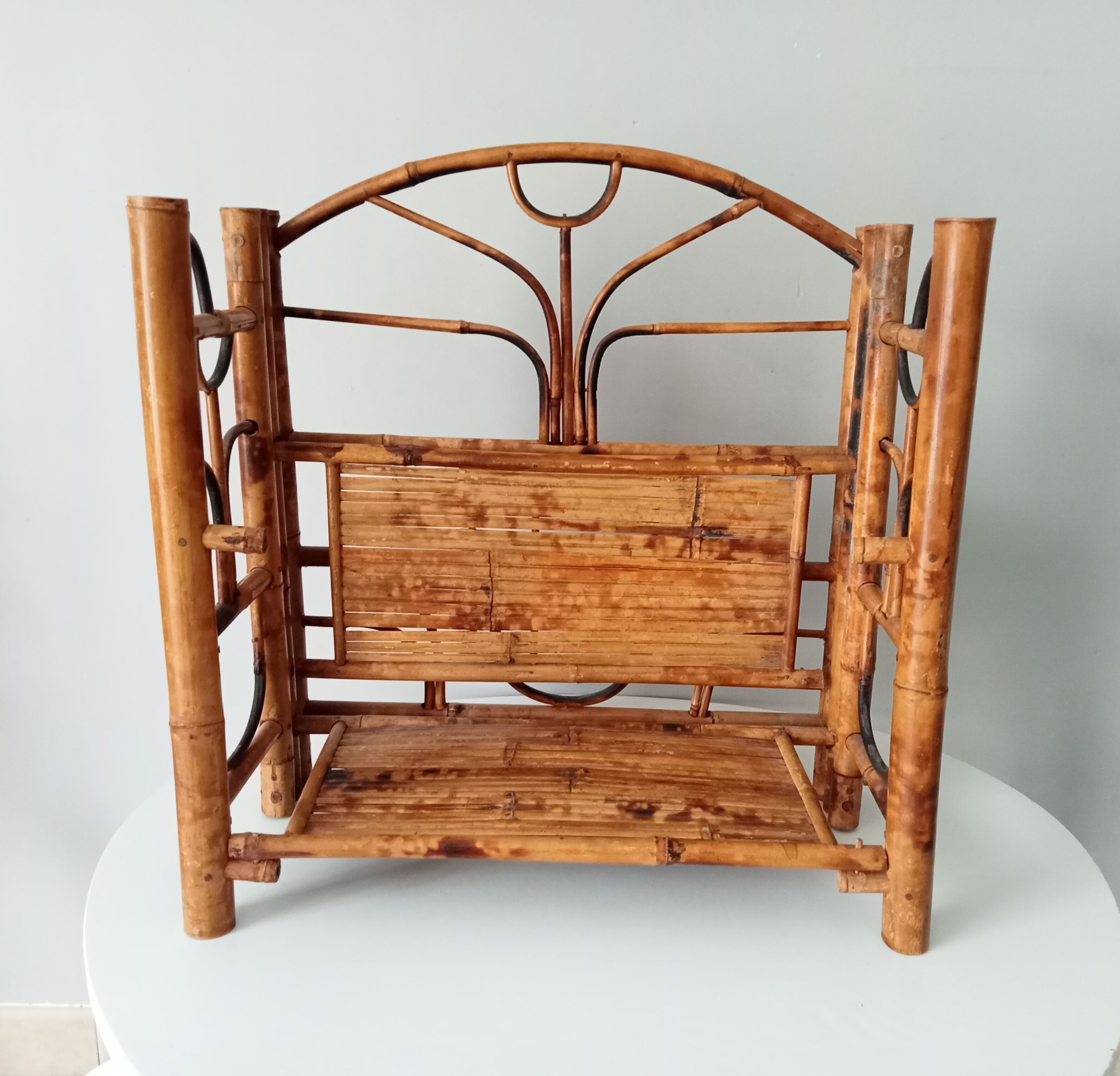 Vintage bamboo shelf 60s/70s