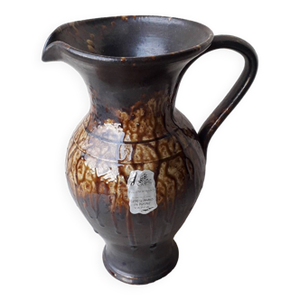 Saint Amand flamed stoneware pitcher