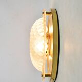 Gold ceiling lamp, 1980s