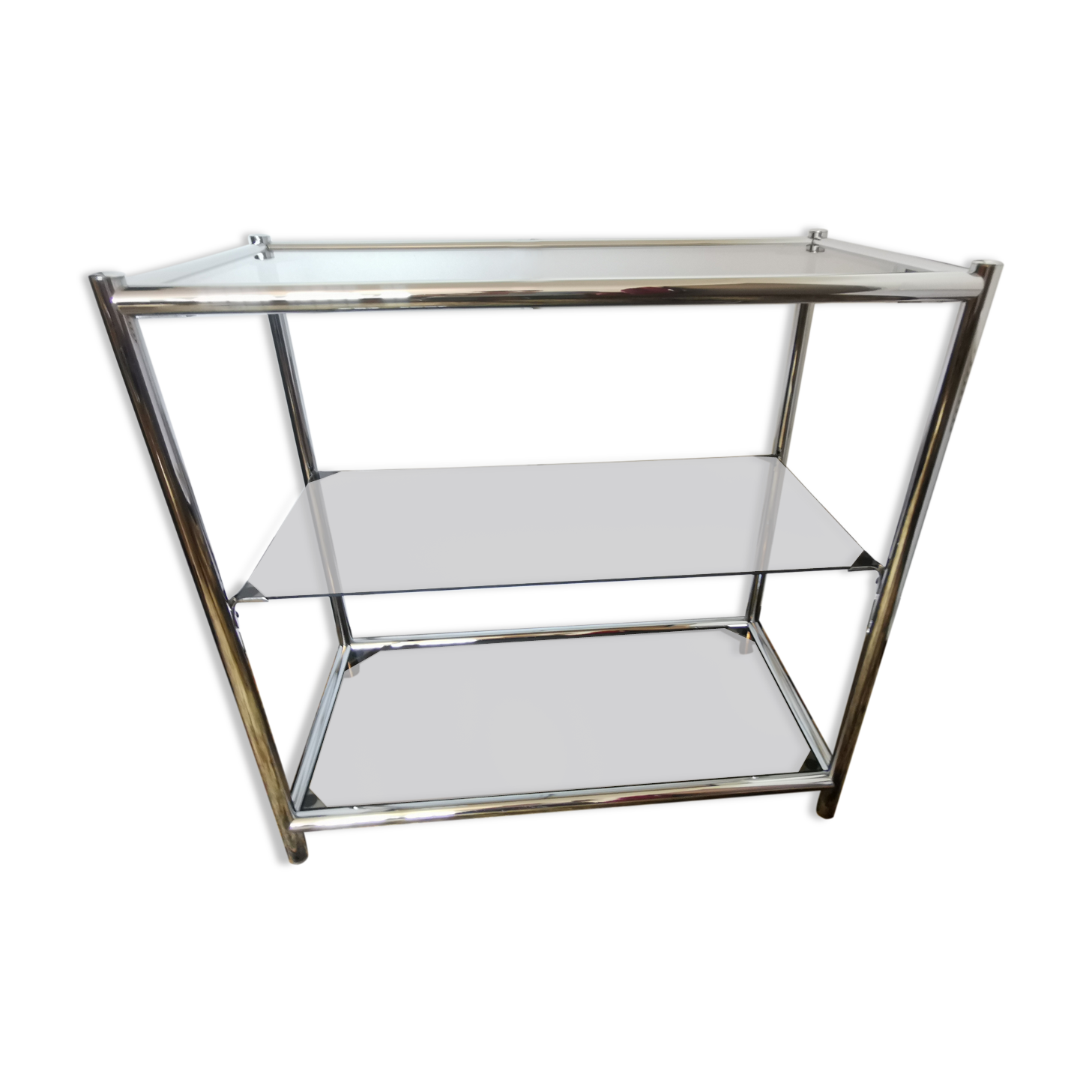 Chrome glass shelf 70 years