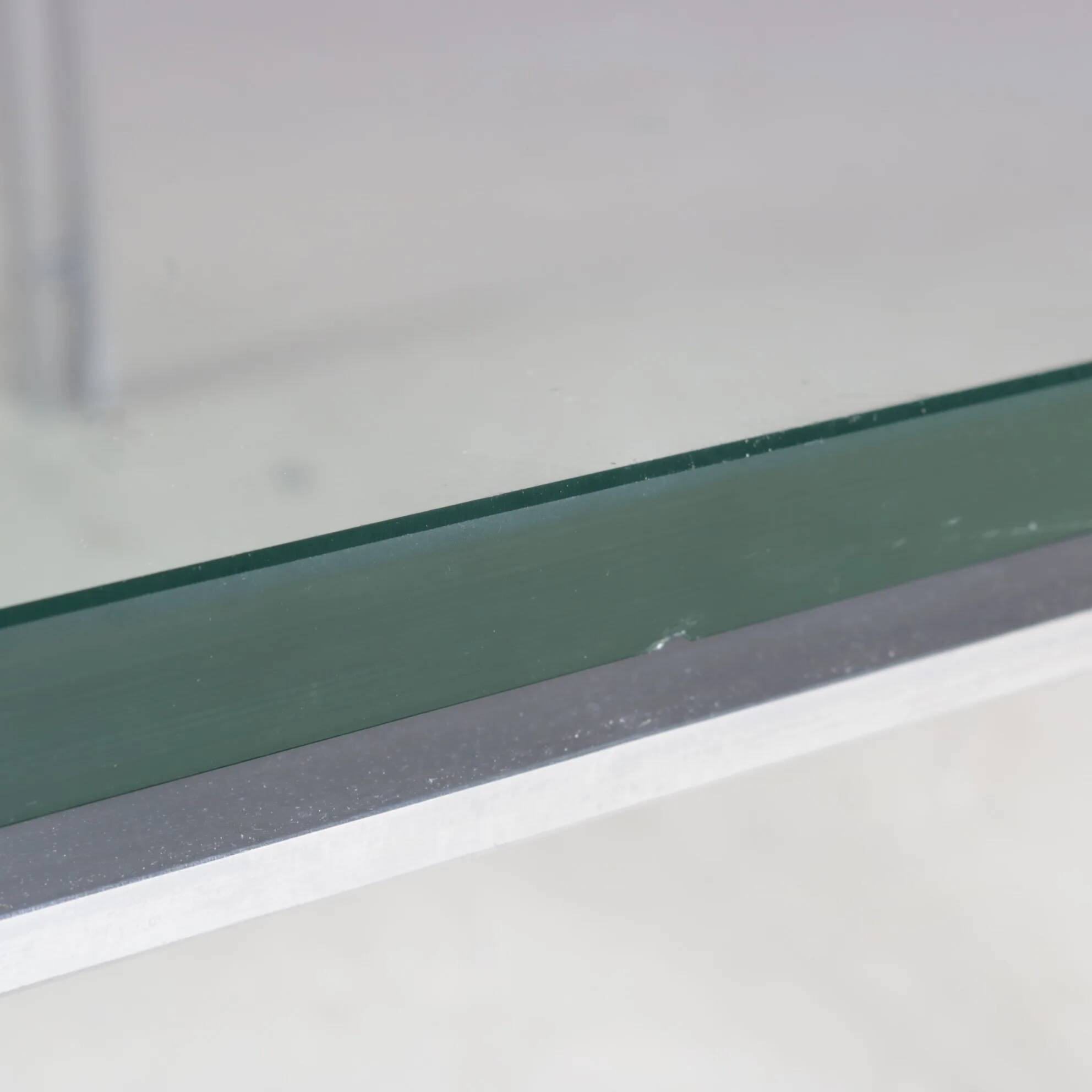 1960s coffee table with chrome frame and glass top by Hank Kwint for Metaform Netherlands