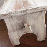 Wooden bench in the country spirit