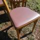 Set of 6 baumann bistro chairs N°12 skaï color "wine lees"