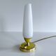 Vintage Lamp 50s Glass, Brass Glass, Yellow