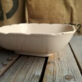 Ancient Saladier in Pink Ceramics by Digoin Sarreguemines Floral Decoration