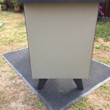 Modernist industrial and vintage console table in Stafor brand metal