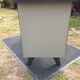 Modernist industrial and vintage console table in Stafor brand metal