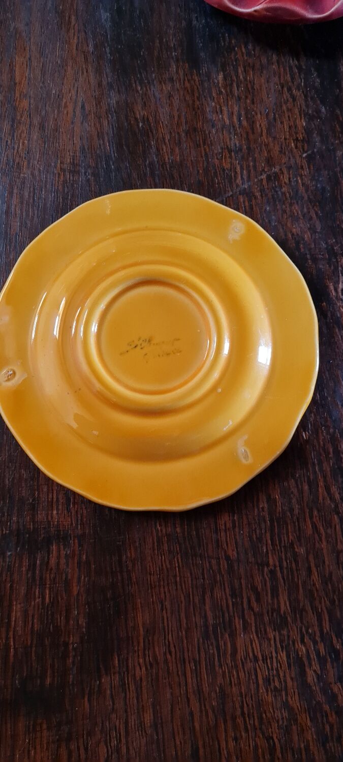 National lottery ashtray yellow