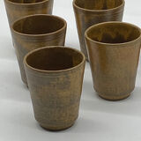 Glass / ceramic cup / stoneware / Digoin / vintage