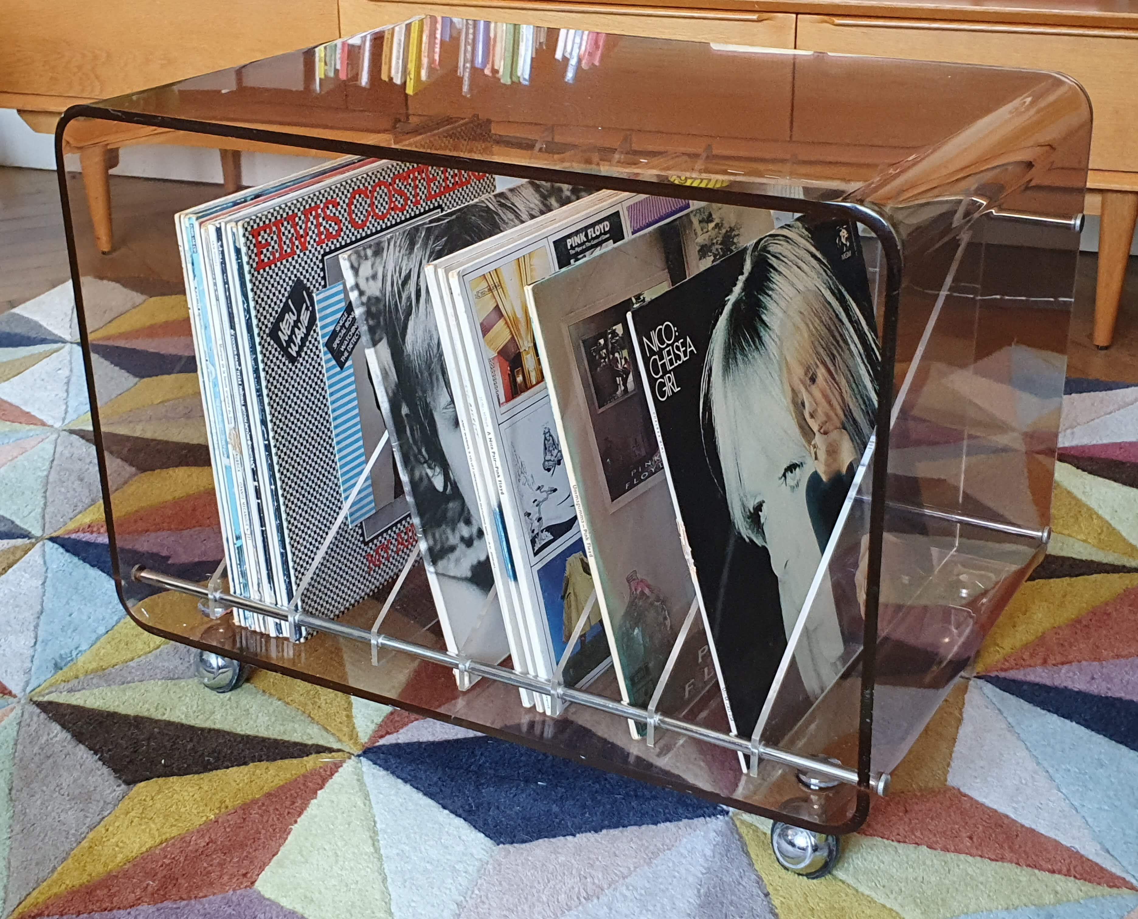 Vinyl storage table Michel Dumas Creations