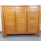 Vintage Maison Regain elm wardrobe from the 70s and 80s