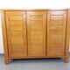 Armoire dressing vintage Maison Regain en orme des années 70 80