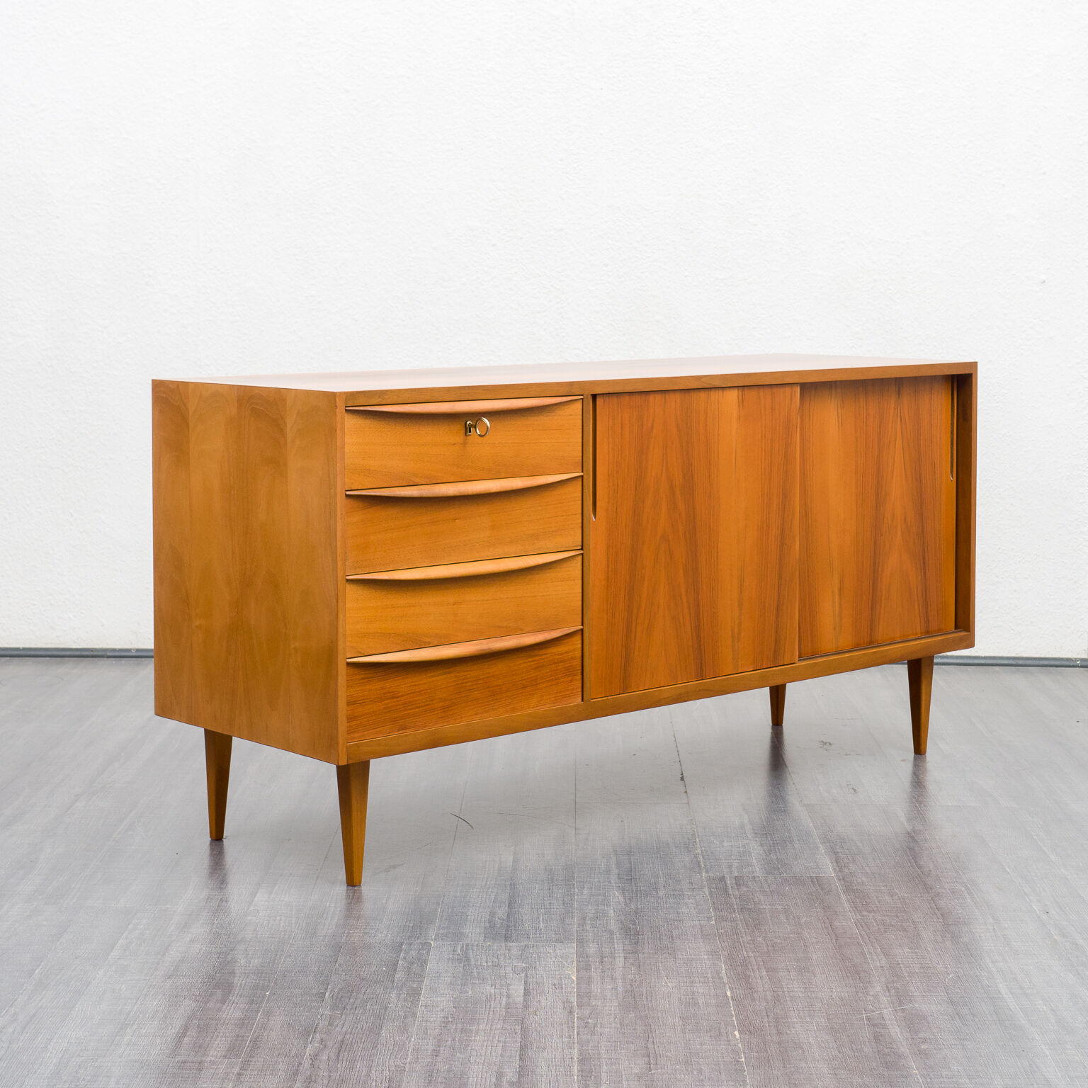 50s sideboard, walnut, restored, 150cm