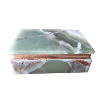 Boîte à cigare en marbre vert