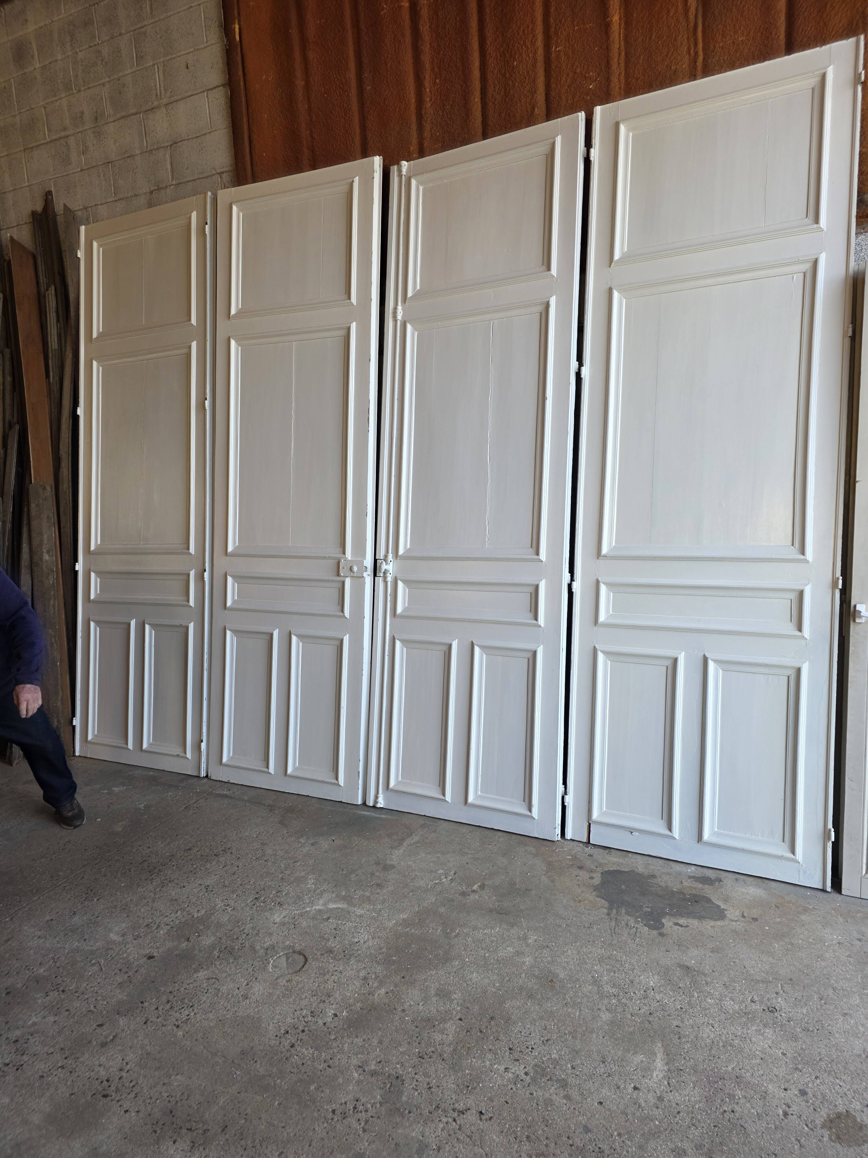 4 partition doors, 19th century.