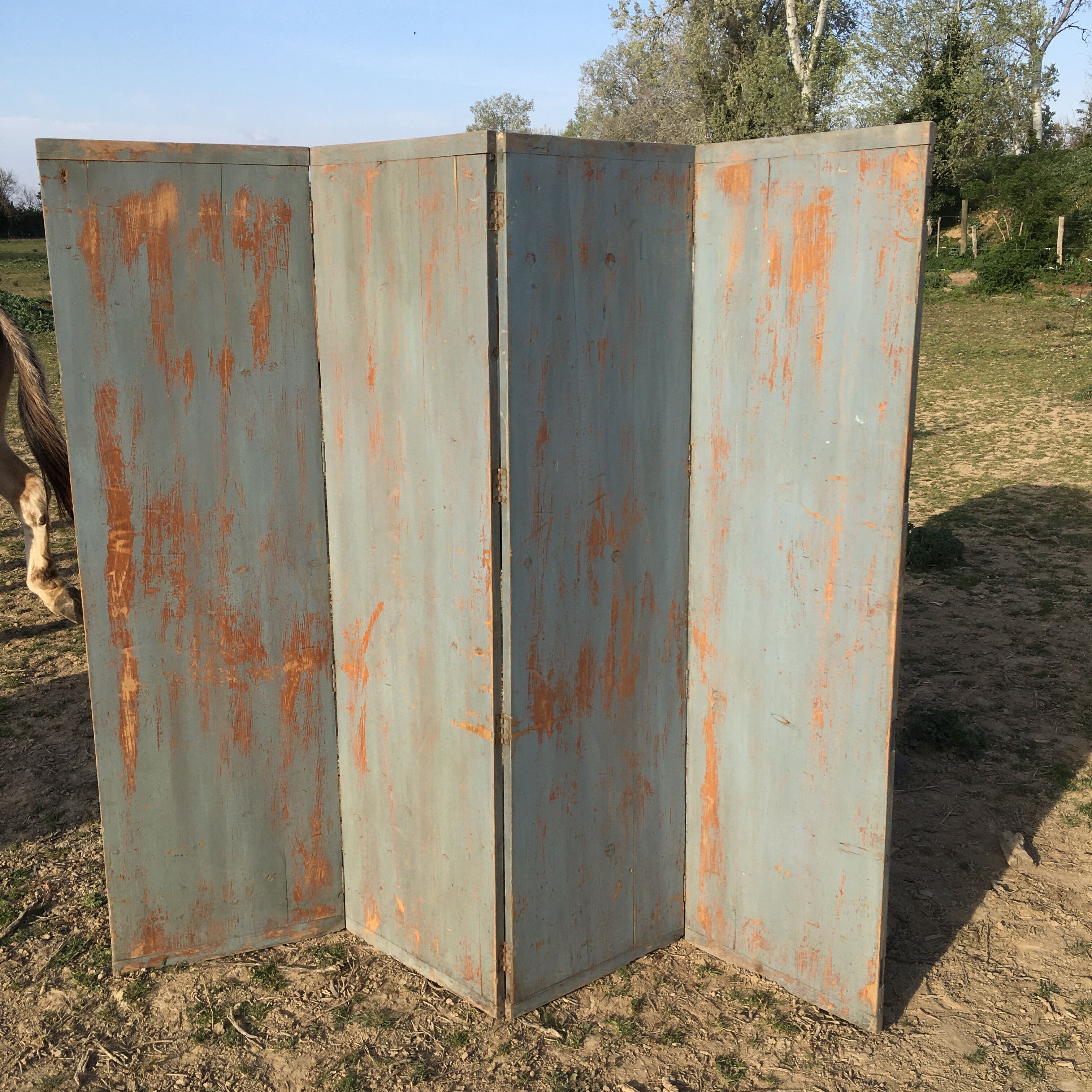 Wood screen 1930 4 panels