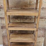 Ancien rack, étagère d'atelier en teck birman