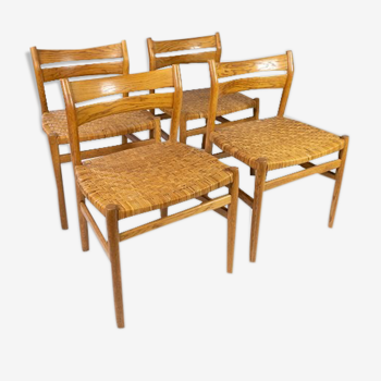 Lot de 4 chaises conçu par Børge Mogensen