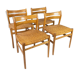 Lot de 4 chaises conçu par Børge Mogensen