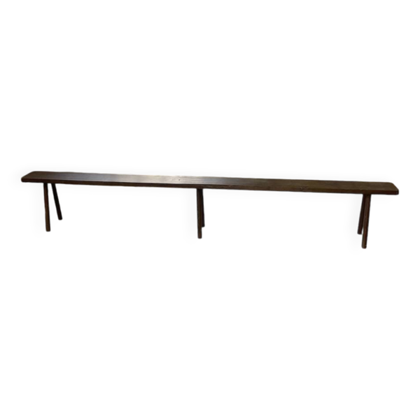 Banc de ferme en chêne massif 3m