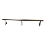 Solid oak farm bench 3m