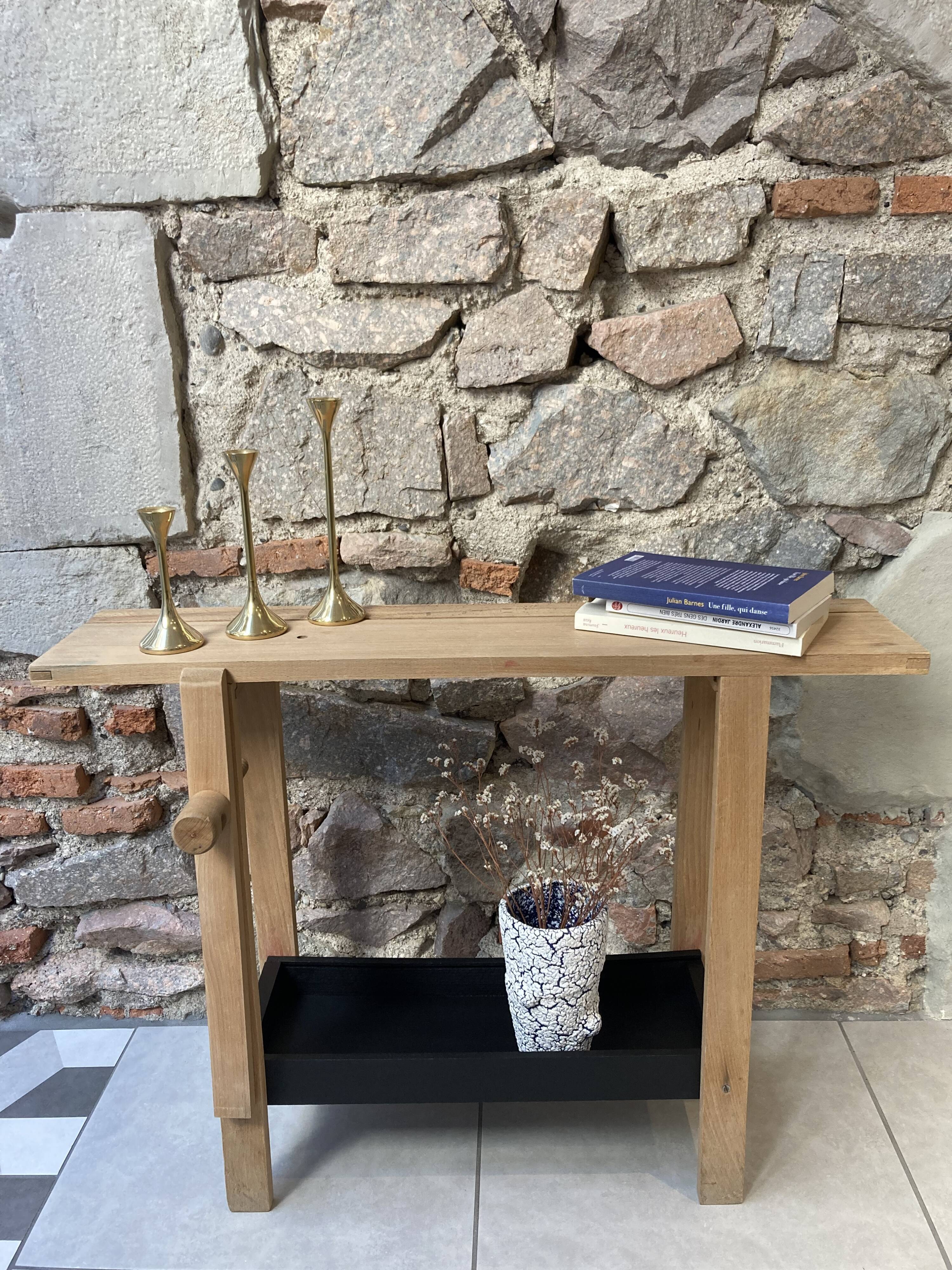 Old wooden workbench