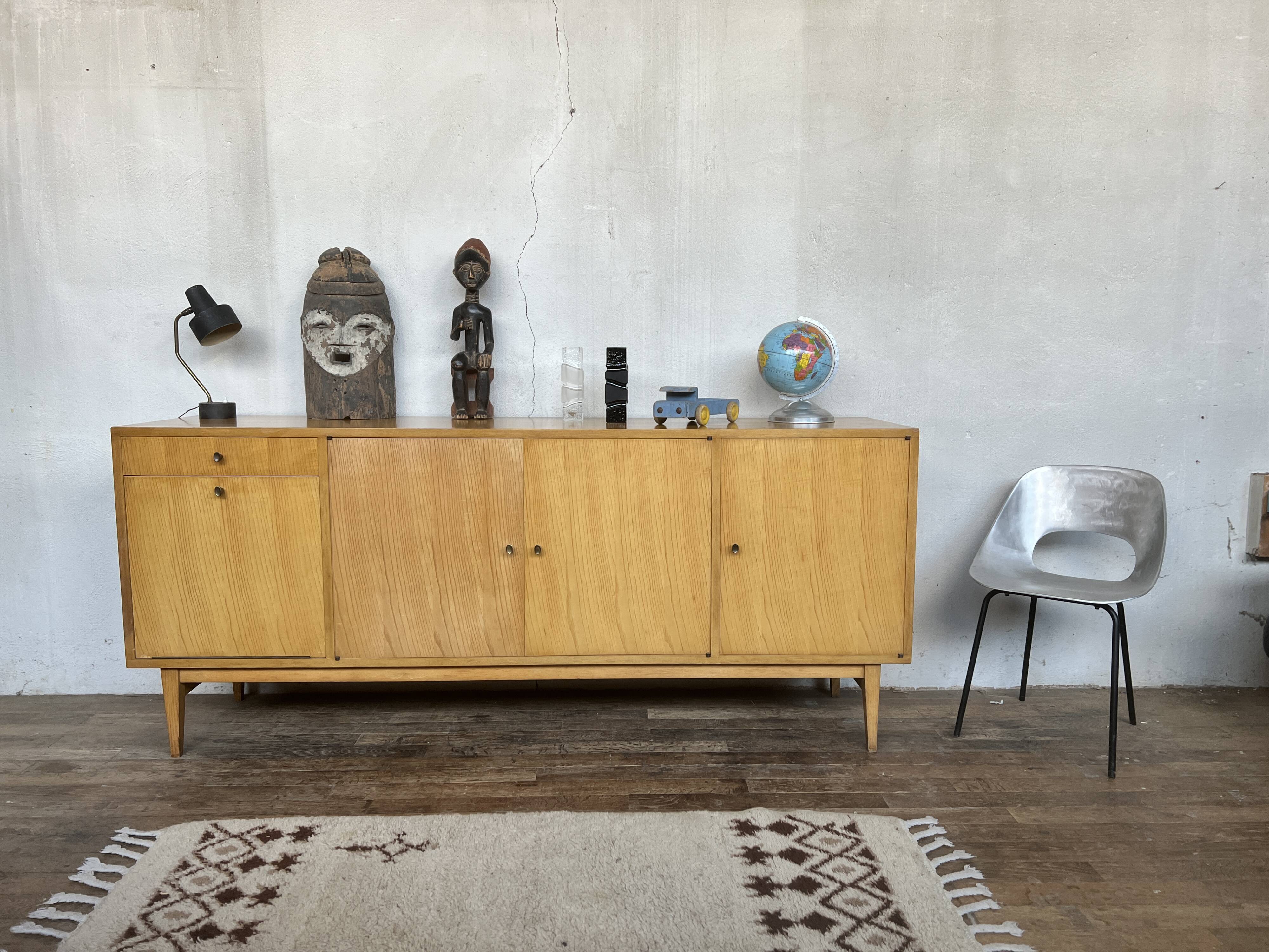Enfilade en érable 1950 Vintage