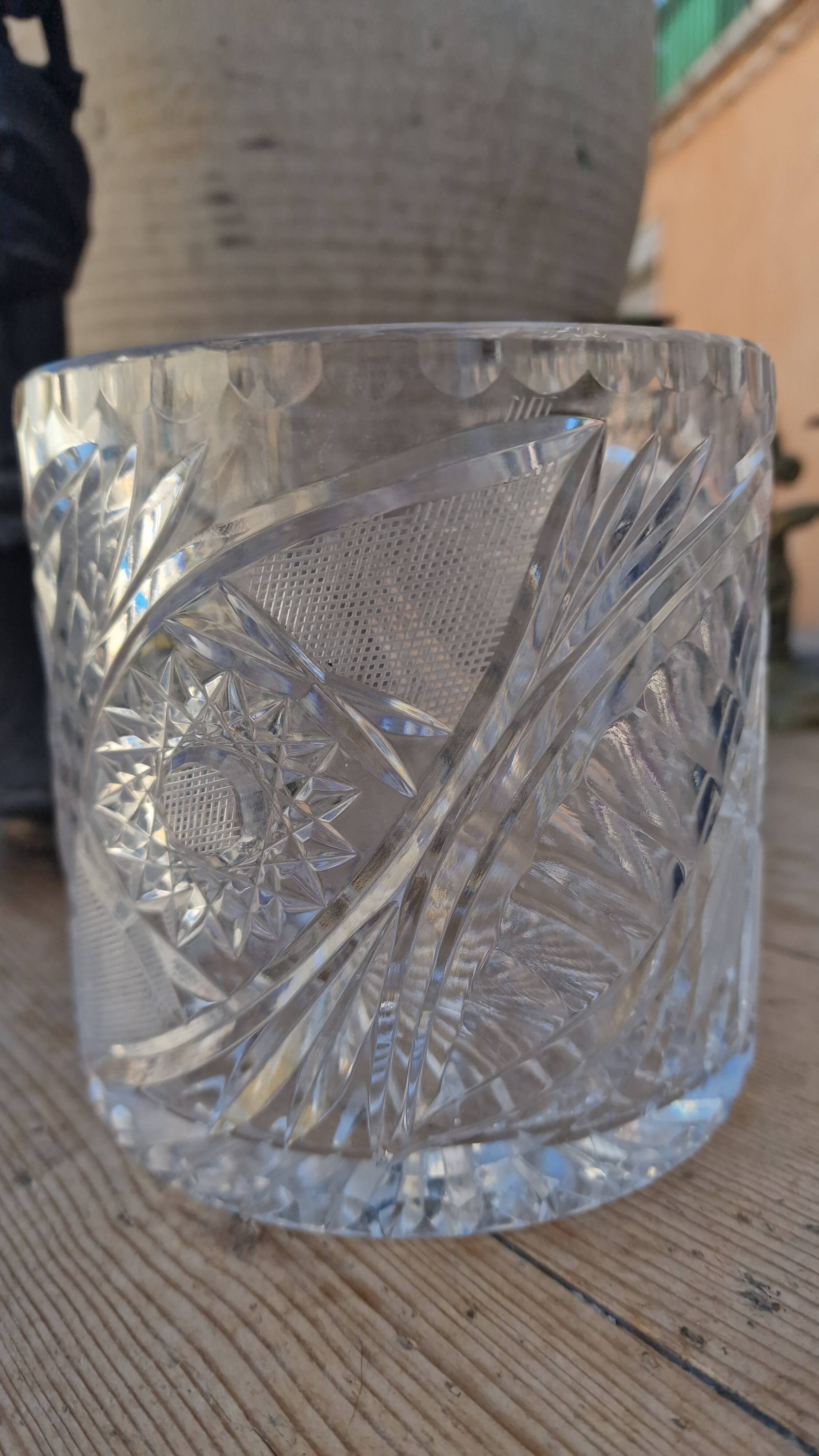 Cut crystal candy box