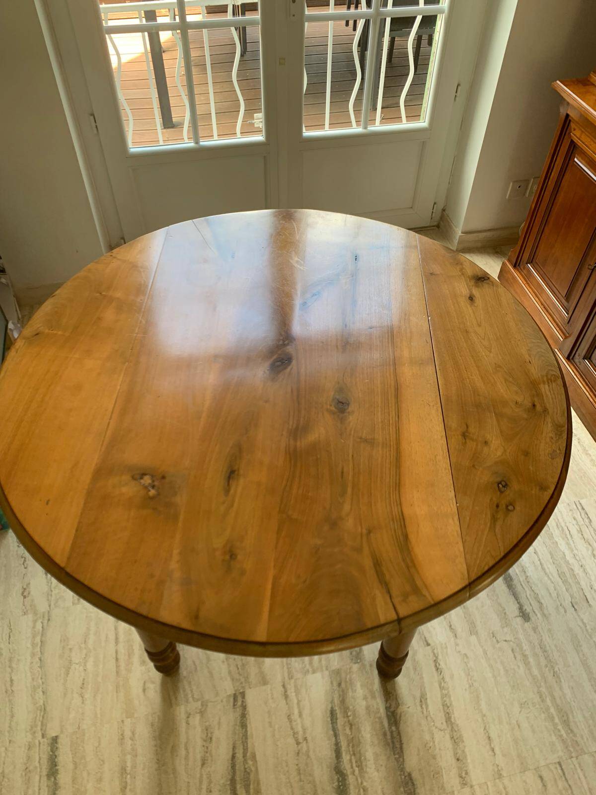 late 19th century fruitwood table