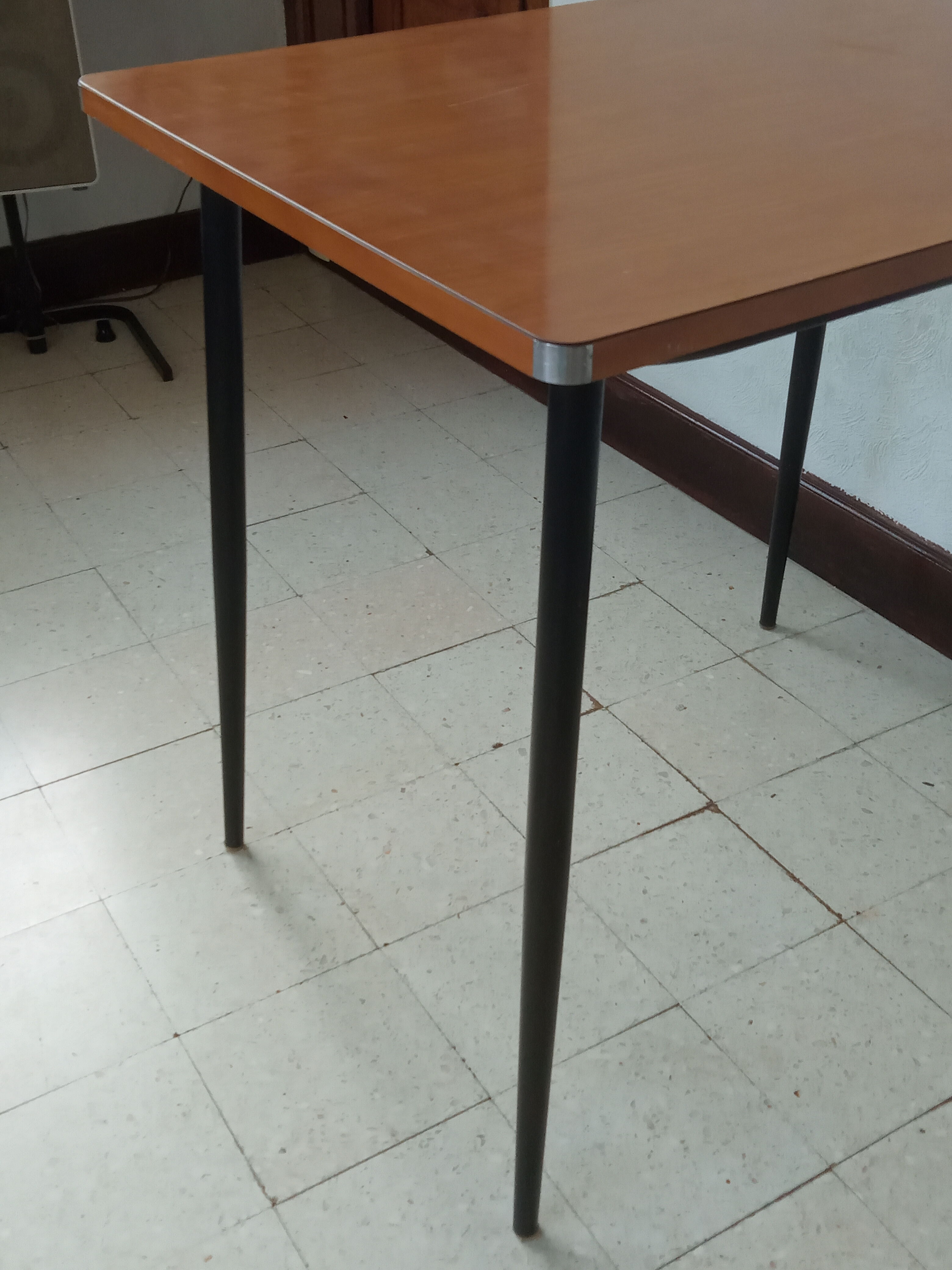 Light wood formica kitchen table