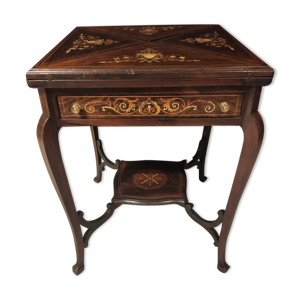 table à jeu Mouchoir Napoléon III