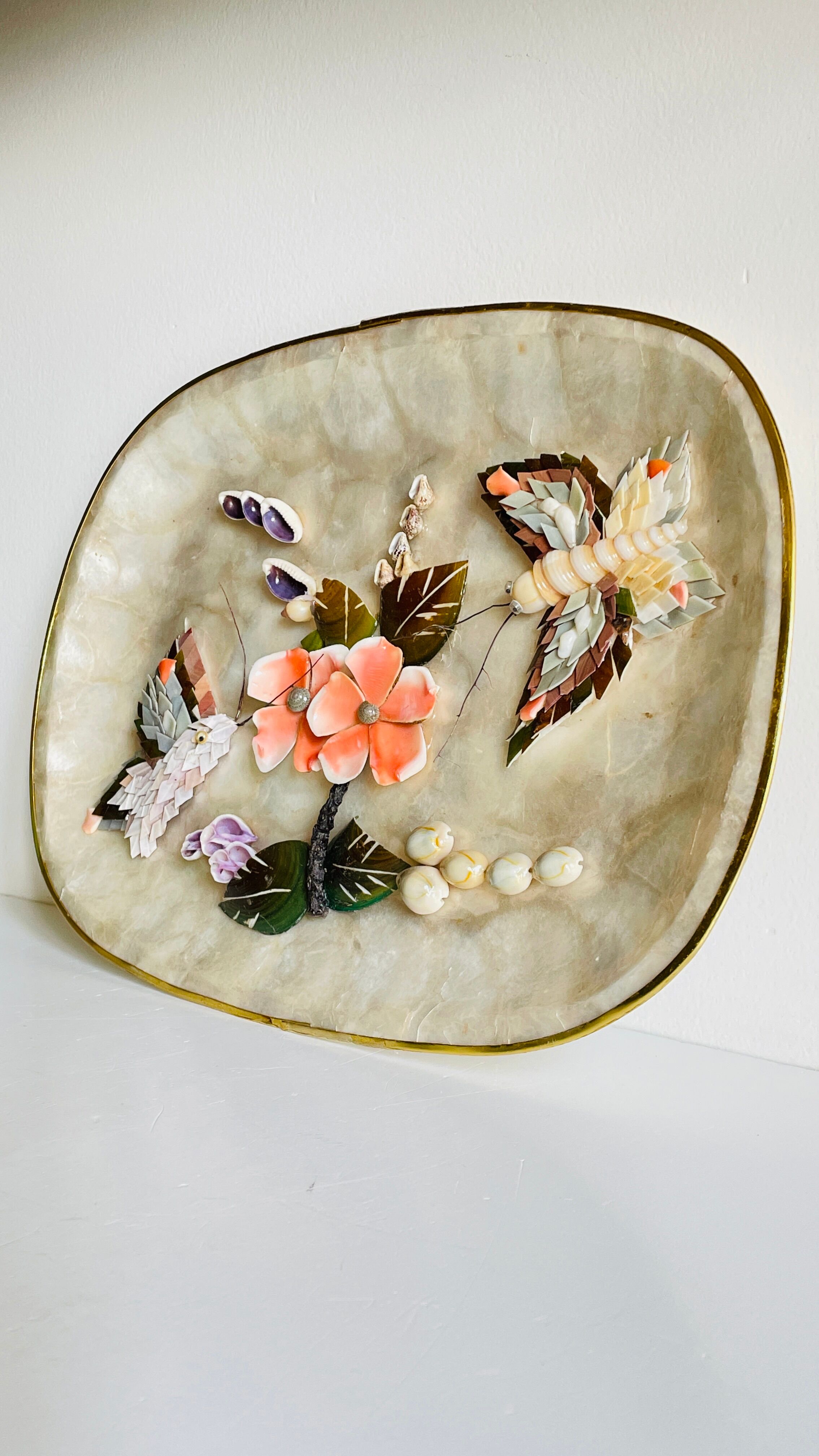 Decorative Shells Plateau Vintage