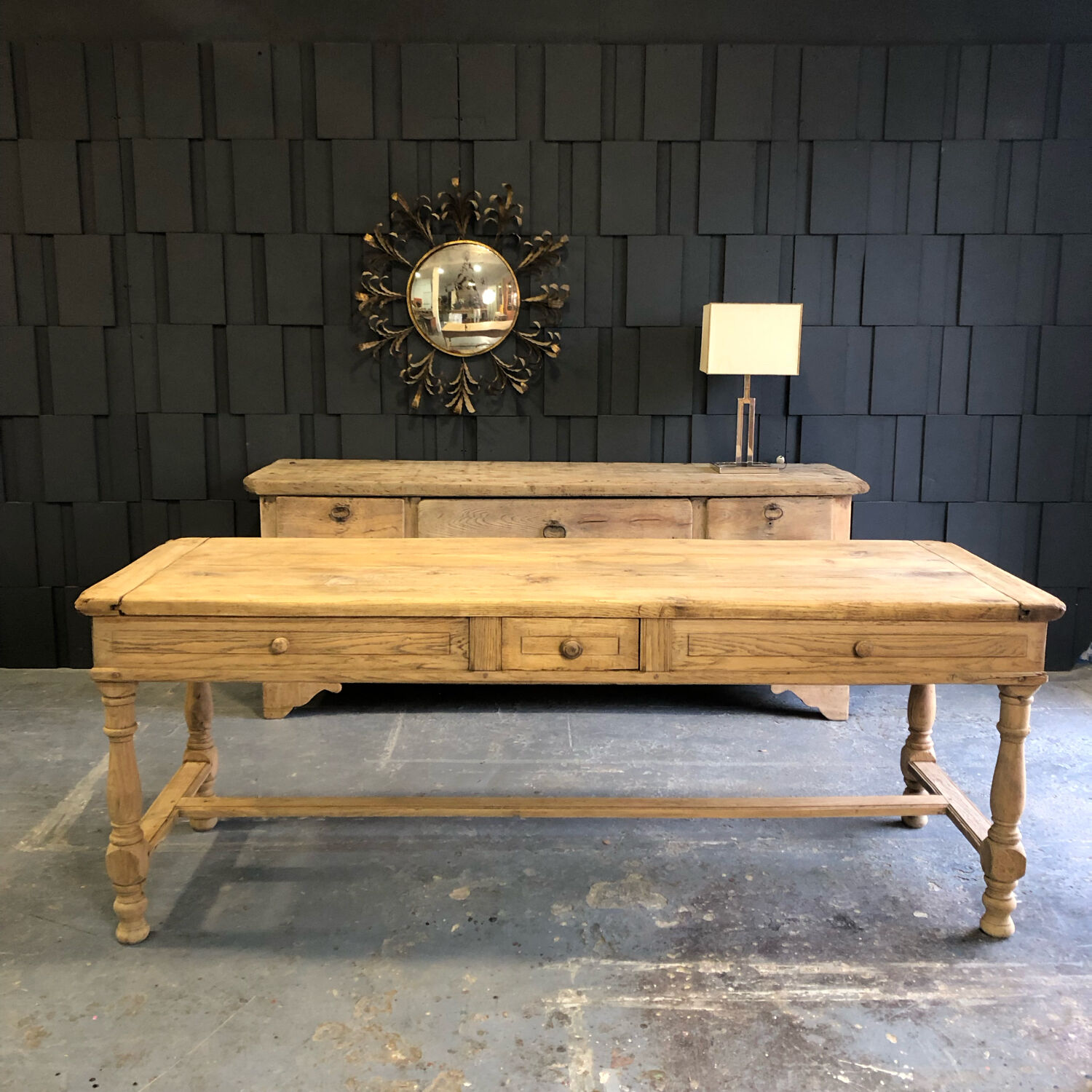 Oak farmhouse table XIXth