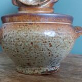 Stoneware soup bowls from Puisaye, signed Jean-Pierre Prud’homme