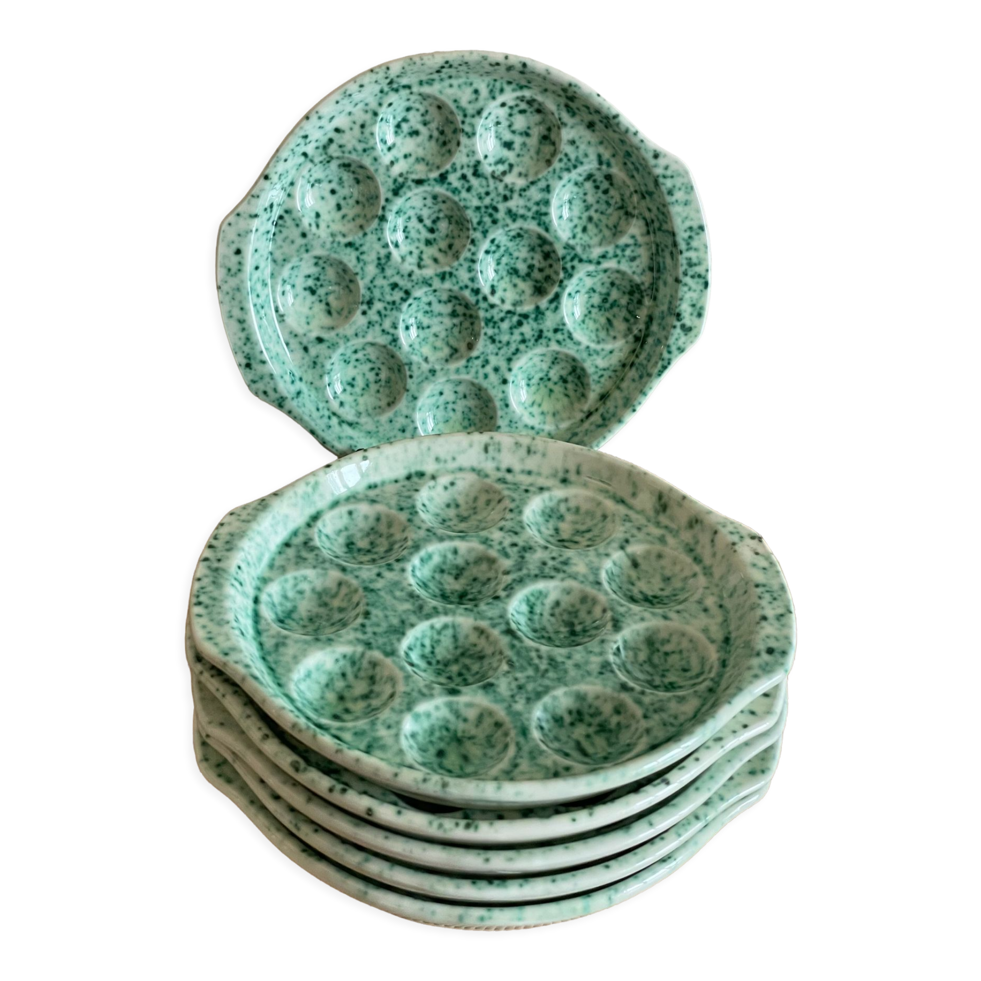 6 Gien snail plates
