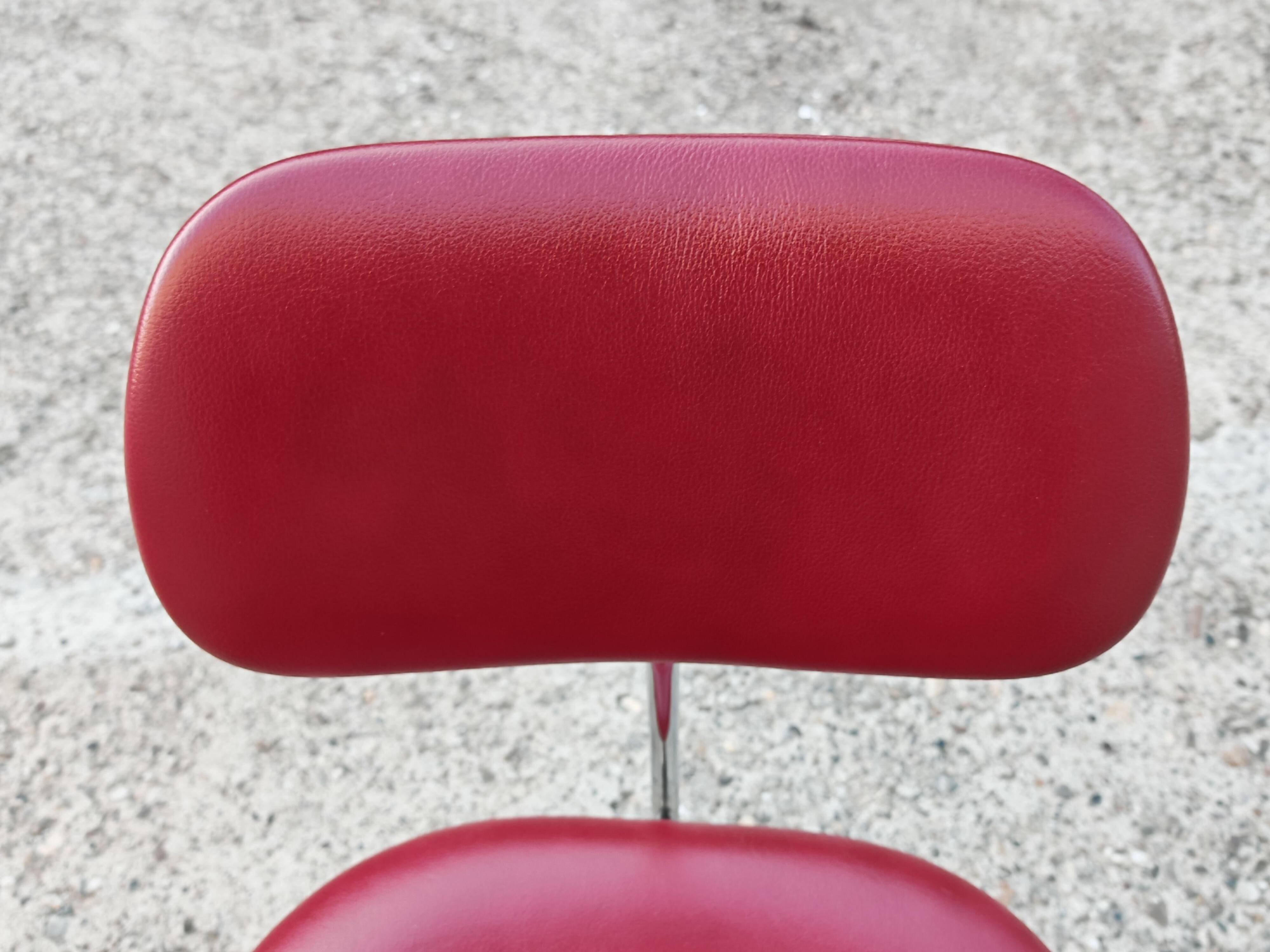 Mid Century leather chair by Egon Eiermann for Wilde & Spieth