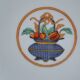 Haviland Limoges porcelain 6 dinner plates "A la corbeille" decor