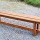 Solid elm bench from the 70s