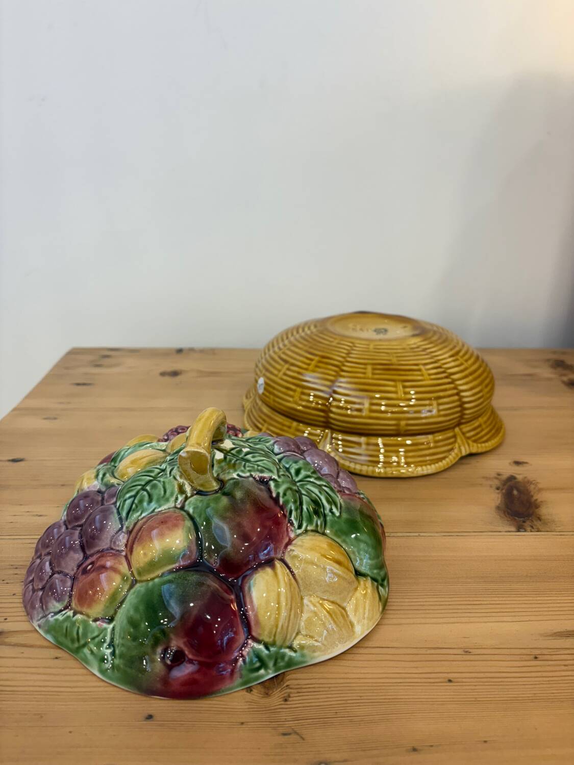 Sarreguemines 5183 barbotine compote dish