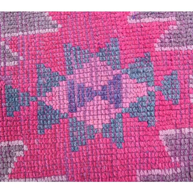 Turkish Oushak handmade runner rug 80x348