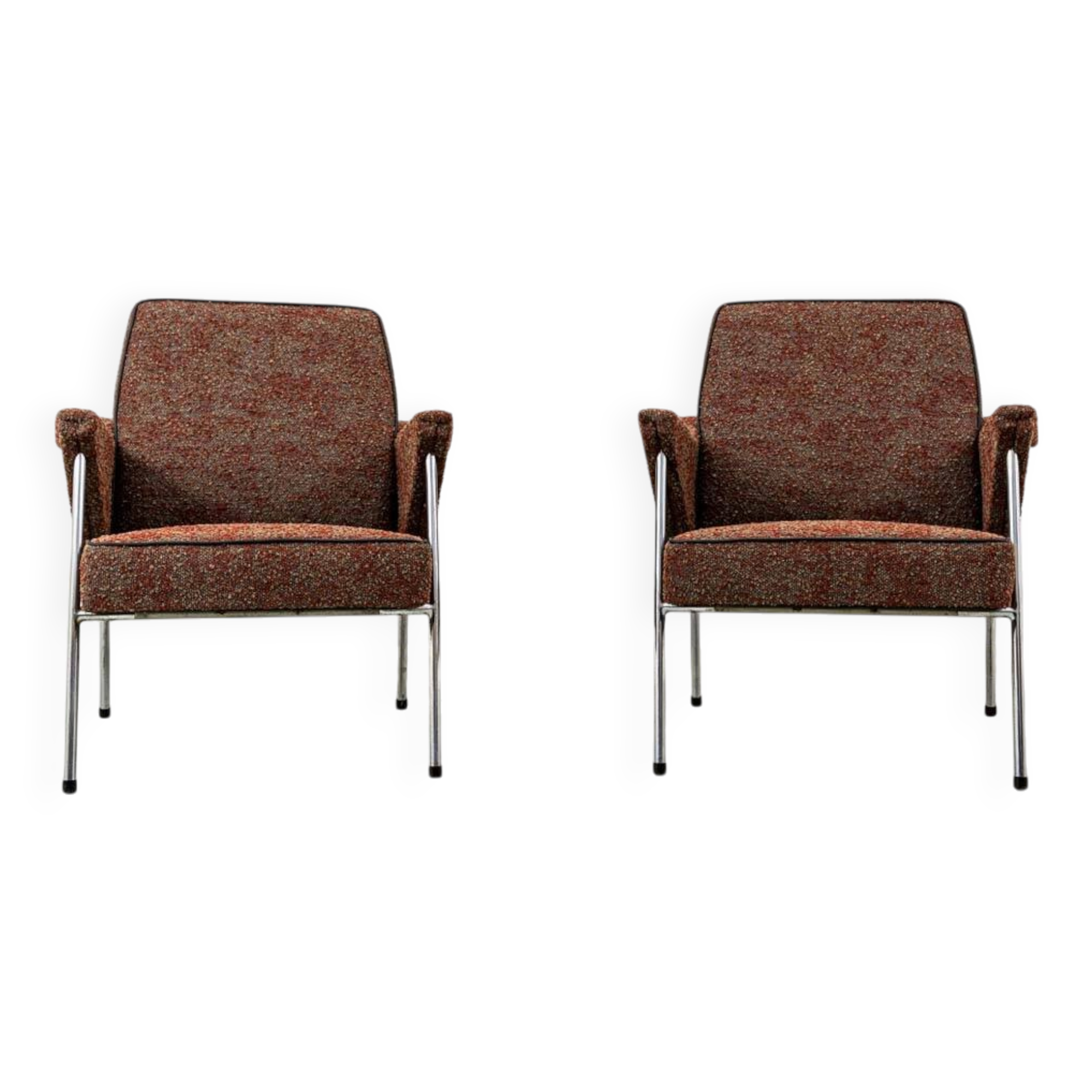 Pair Of “Bat” Armchairs By Wchód Zadziele, Poland, 1960’S