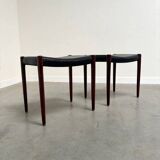 Set of Møller 80A stools, 1960s