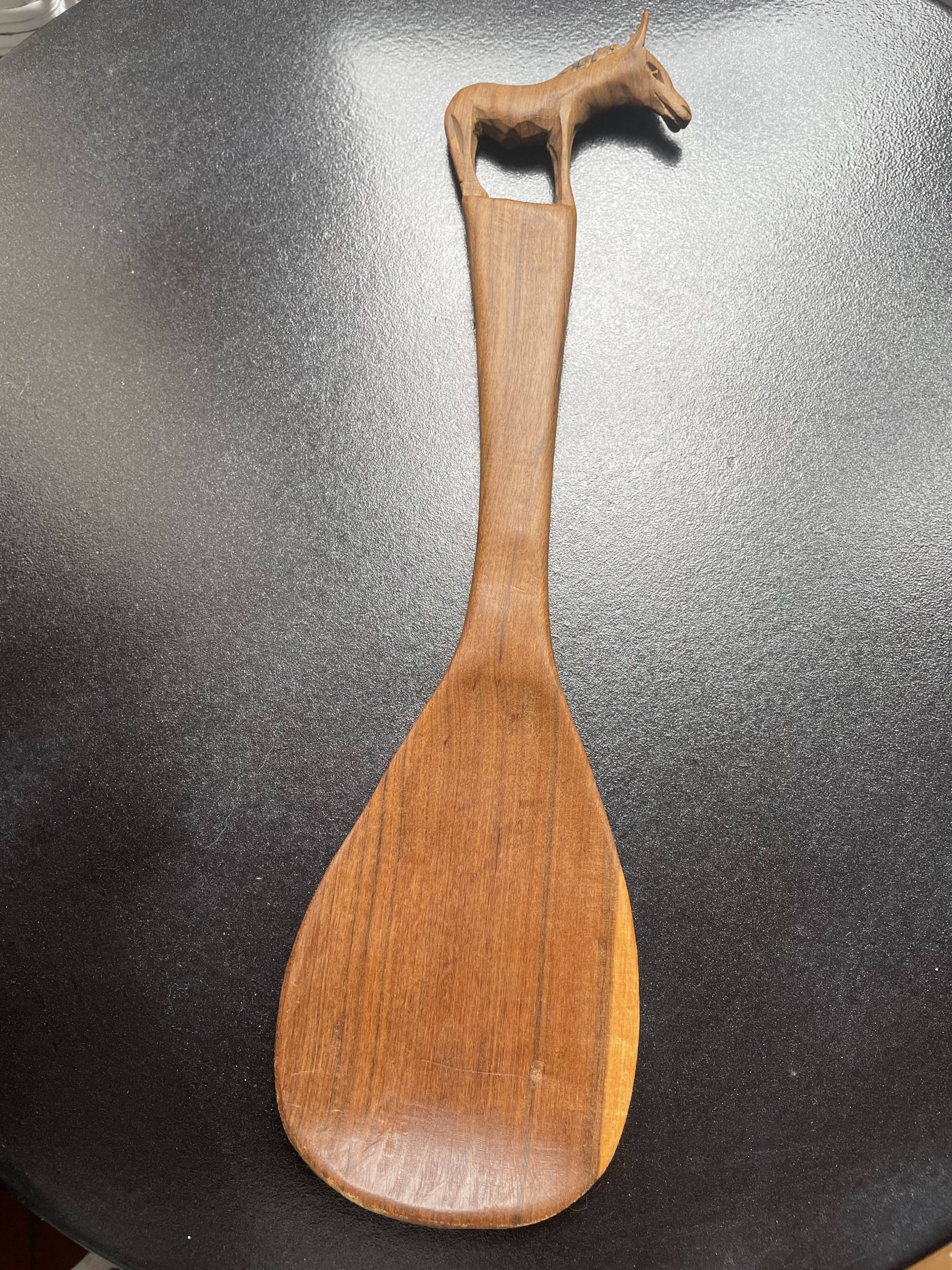African spoon carved 80'S
